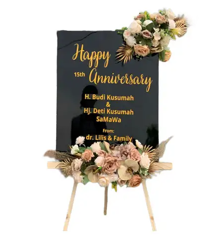 Papan Bunga Akrilik Saringan