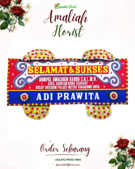 Papan Bunga Ucapan Selamat Saringan