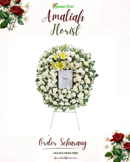 Krans Bunga Duka Saringan